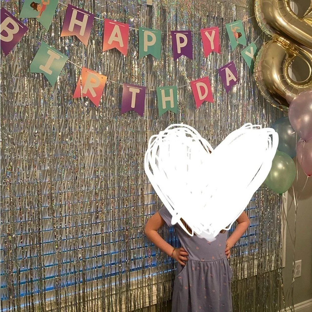 Colorful gymnastics/tumbling theme Birthday Banner